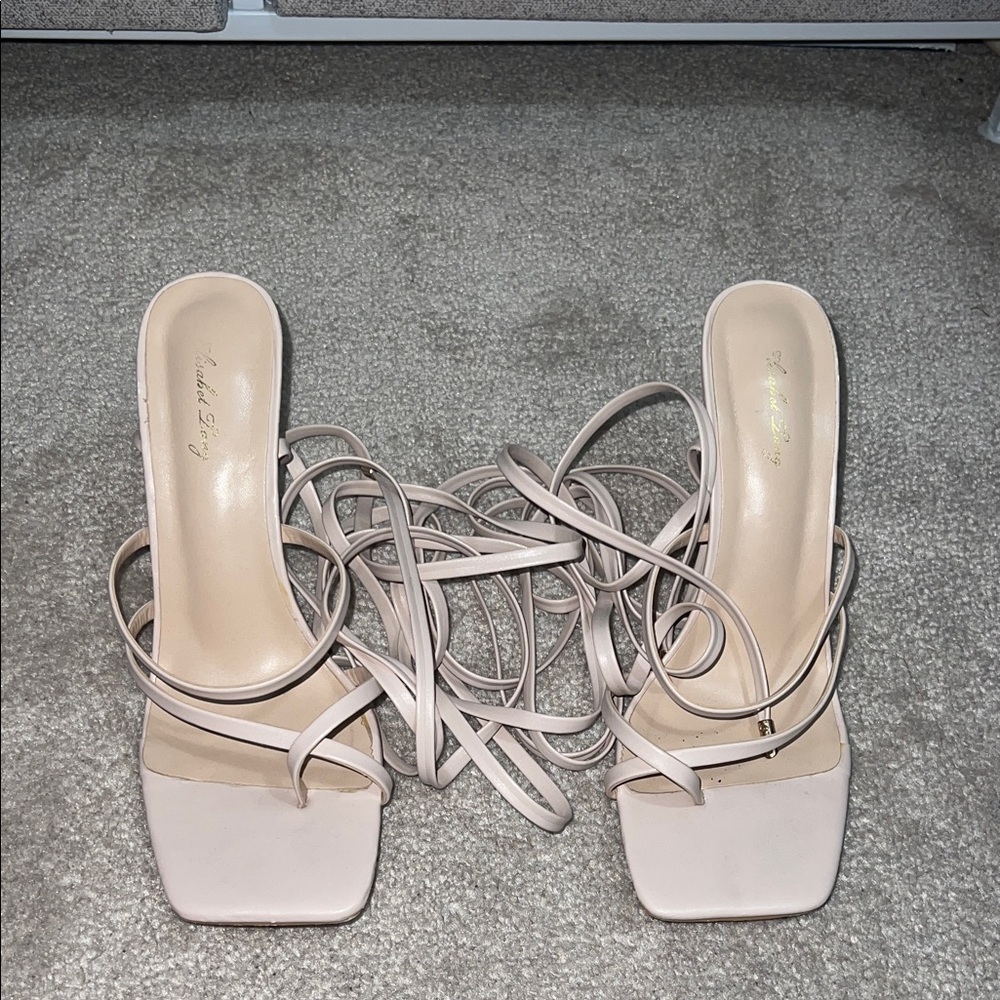 SHEIN Nude Strappy Heels